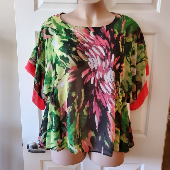 Madison Paige II Tops - Madison Paige II Semi Sheer Blouse